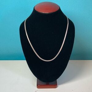 Milor Sterling Silver Herringbone Chain 20” 8 g About 3mm Wide